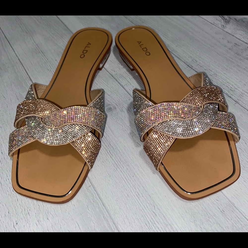 Aldo Sparkly Sandals size 8.5 womens